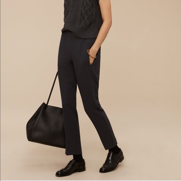 NWT Aritzia Wilfred Darontal Pant Wool Cashmere Charcoal Gray 6 - Picture 2 of 11